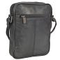 Preview: Herren Leder Umhängetasche Schultertasche Minibag Crossbag Ledertasche